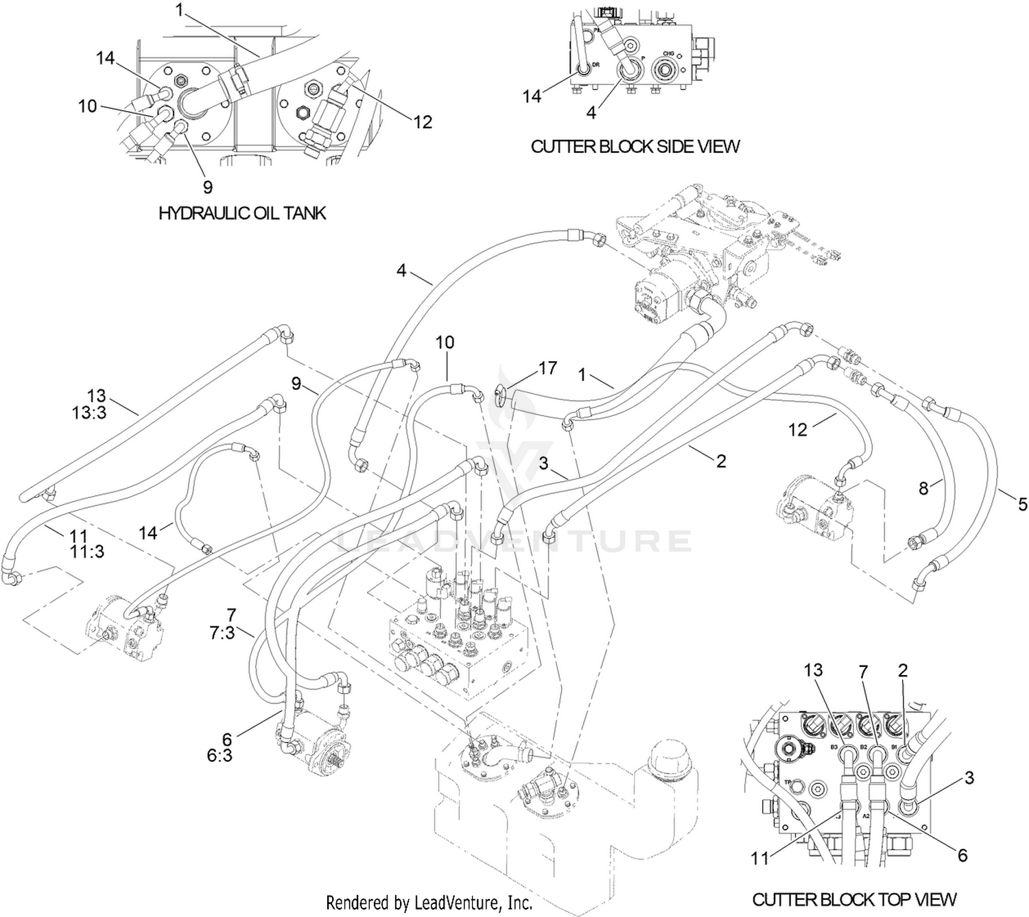 Cutter Hose Assembly