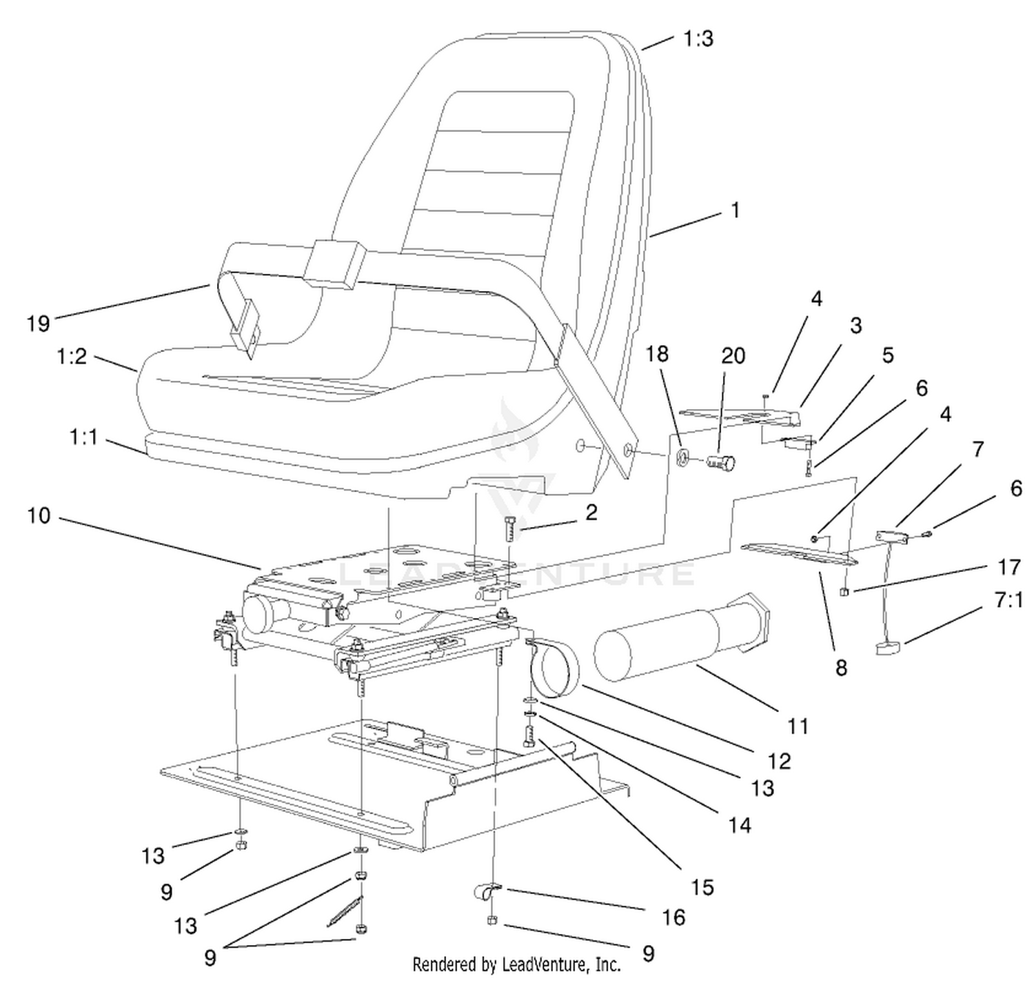 Seat And Suspension Assembly