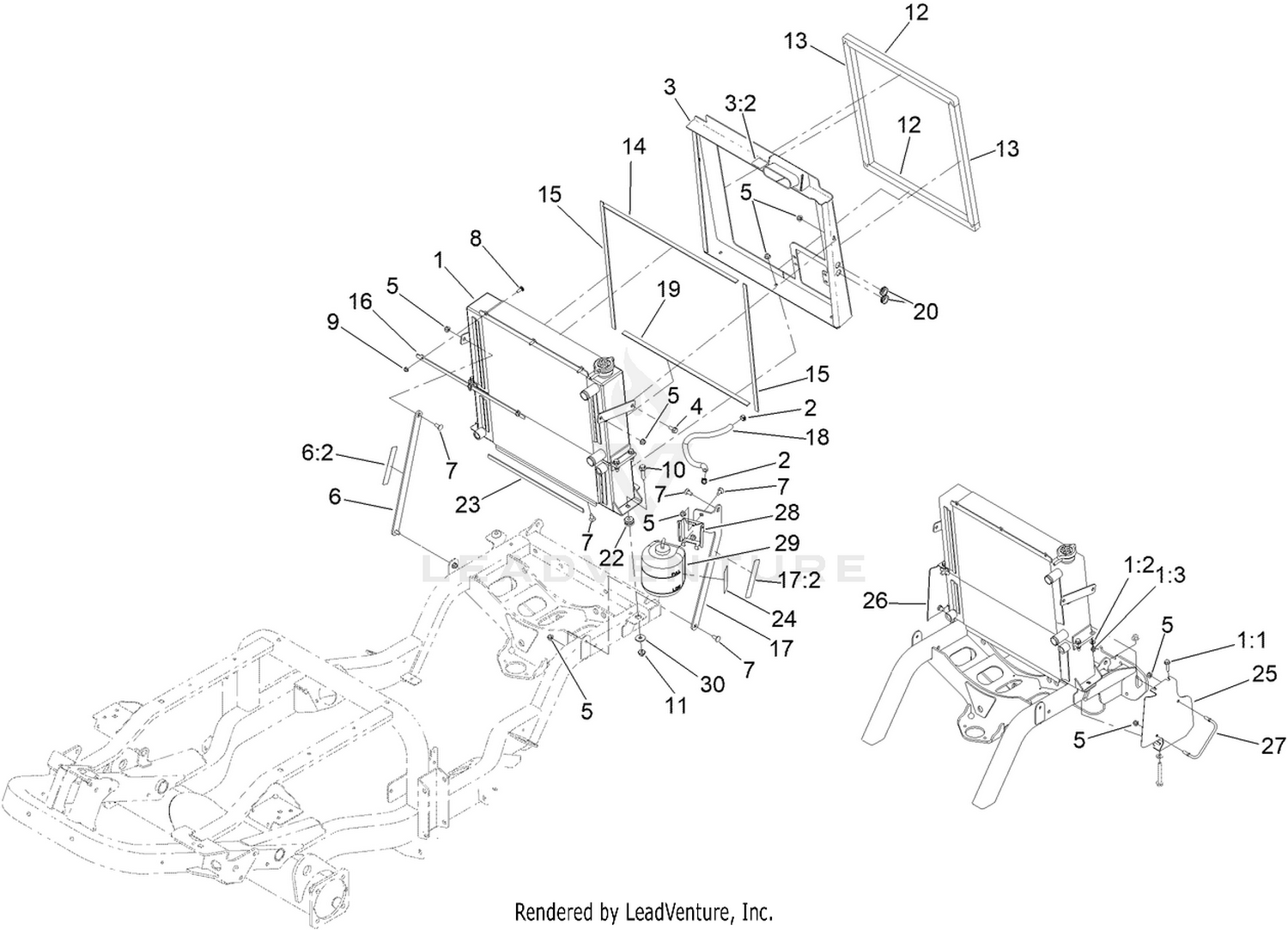Radiator/Oil Cooler Assembly