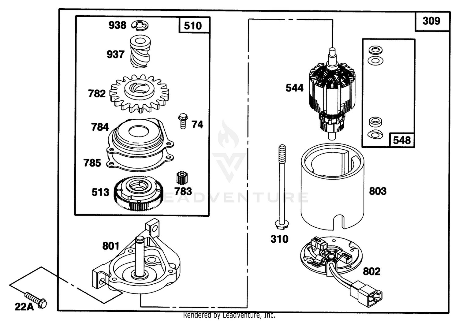 Engine Briggs  Stratton Model 128807-0658-01 7