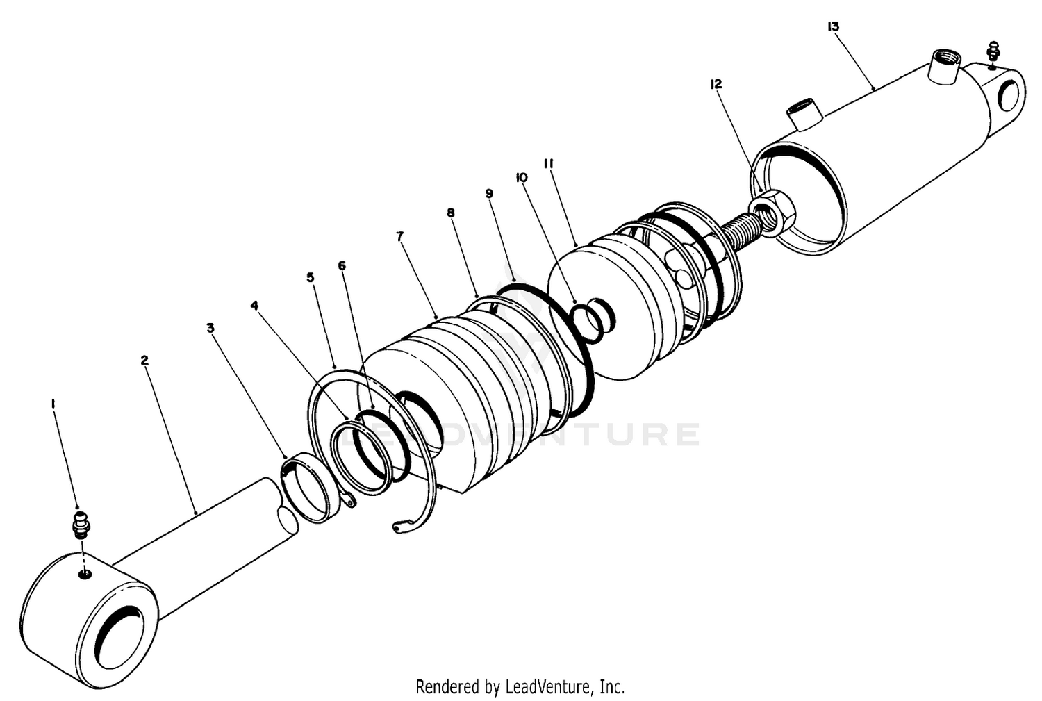 Hydraulic Lift Cylinder No. 66-1250