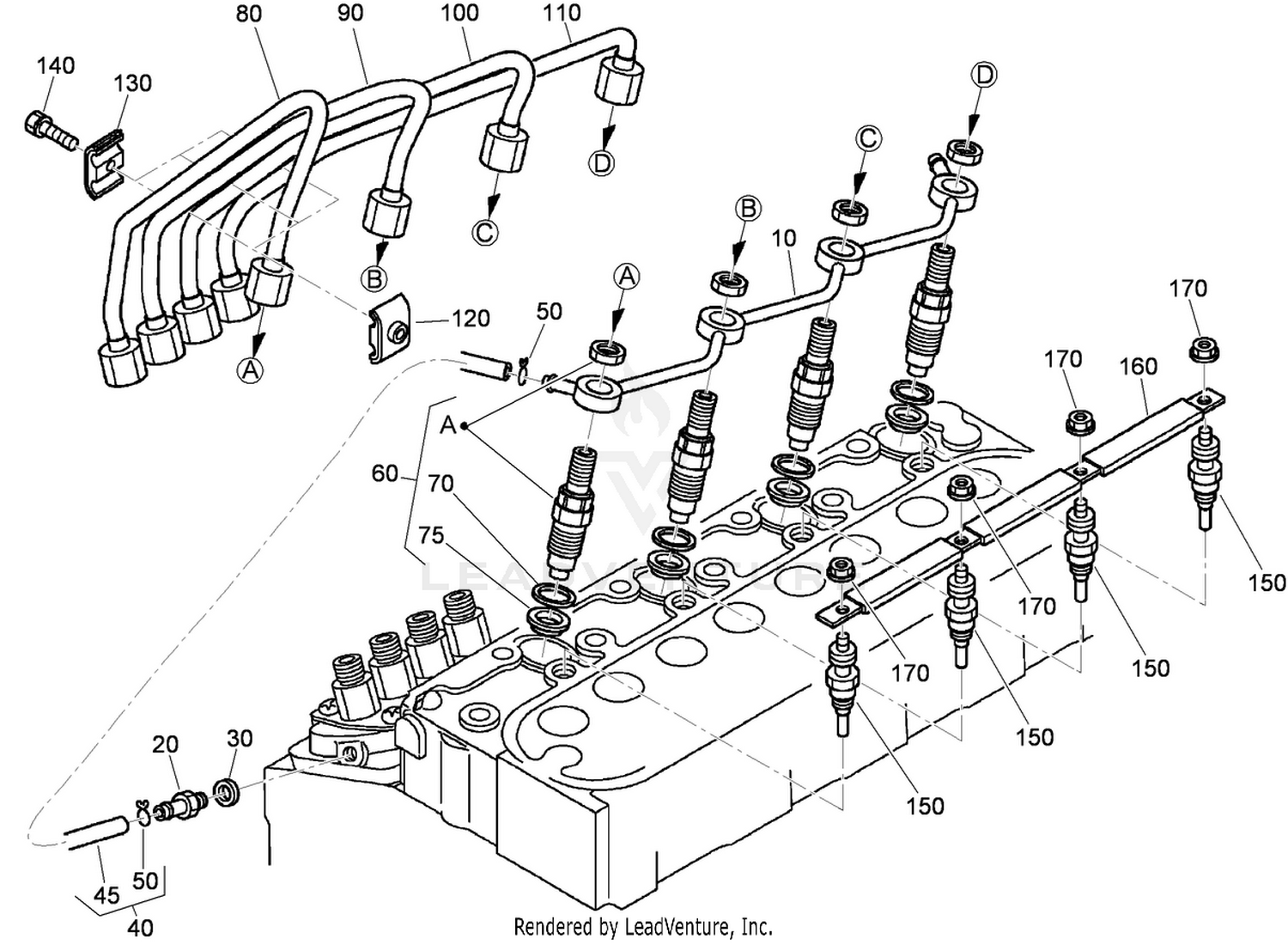 Nozzle Holder and Glow Plug Assembly