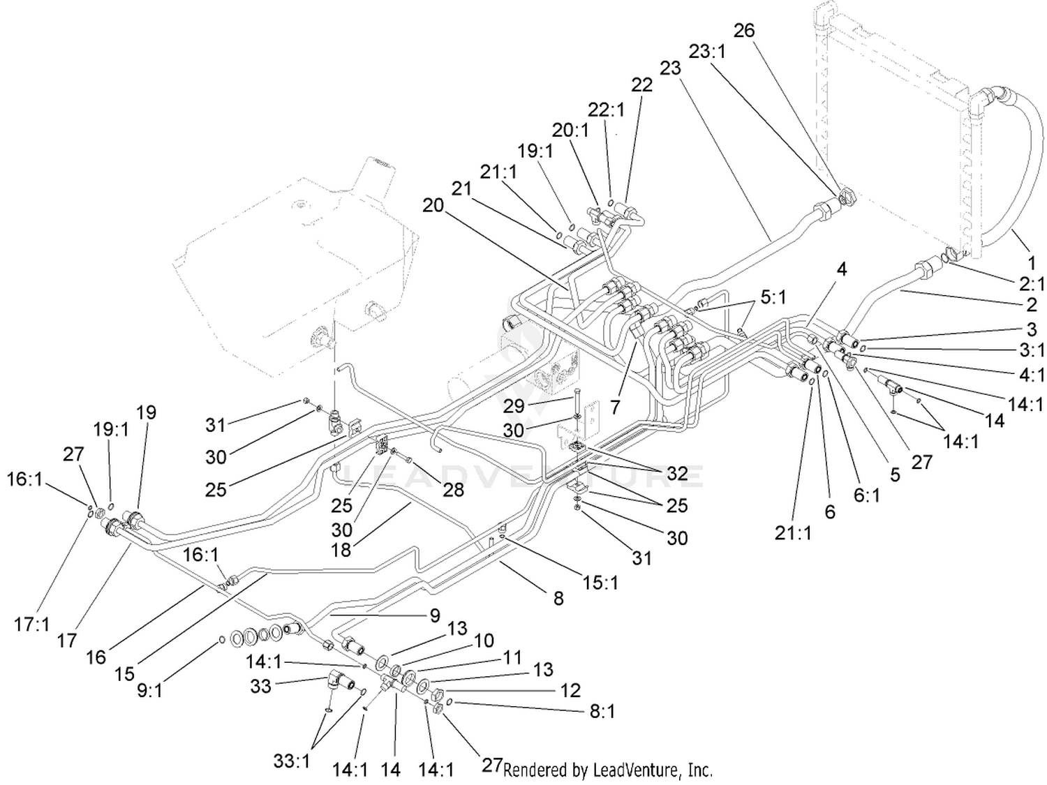 Hydraulic Mow Line Assembly
