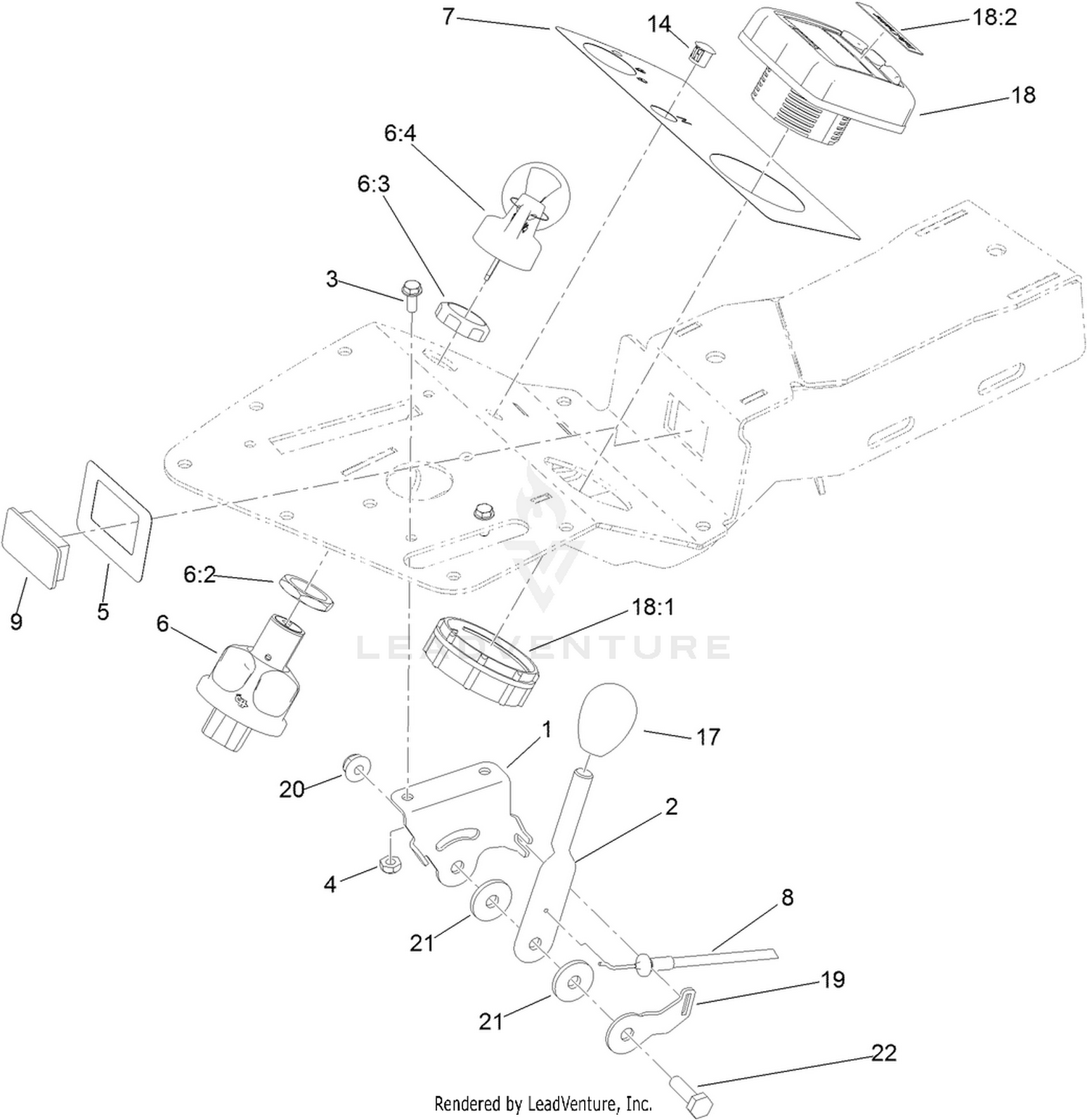 Ignition, Throttle and Choke Control Assembly