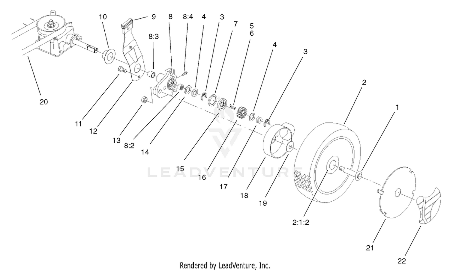 Gear Case and Wheel Assembly