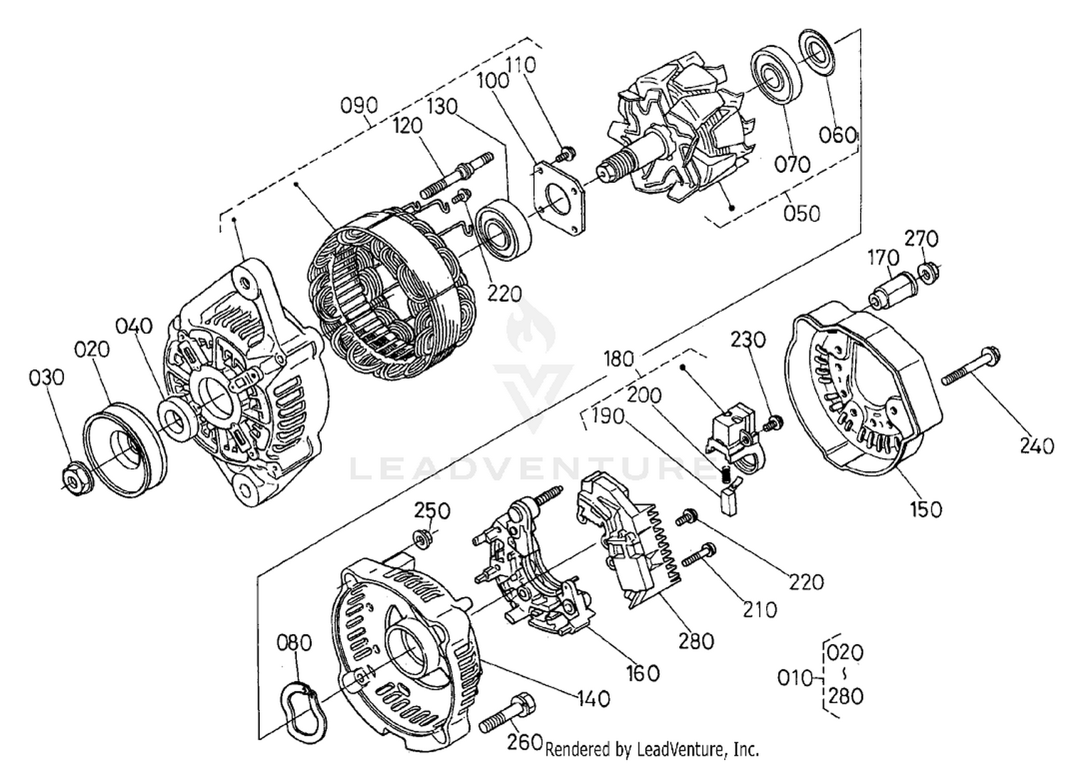 Alternator Component Assembly