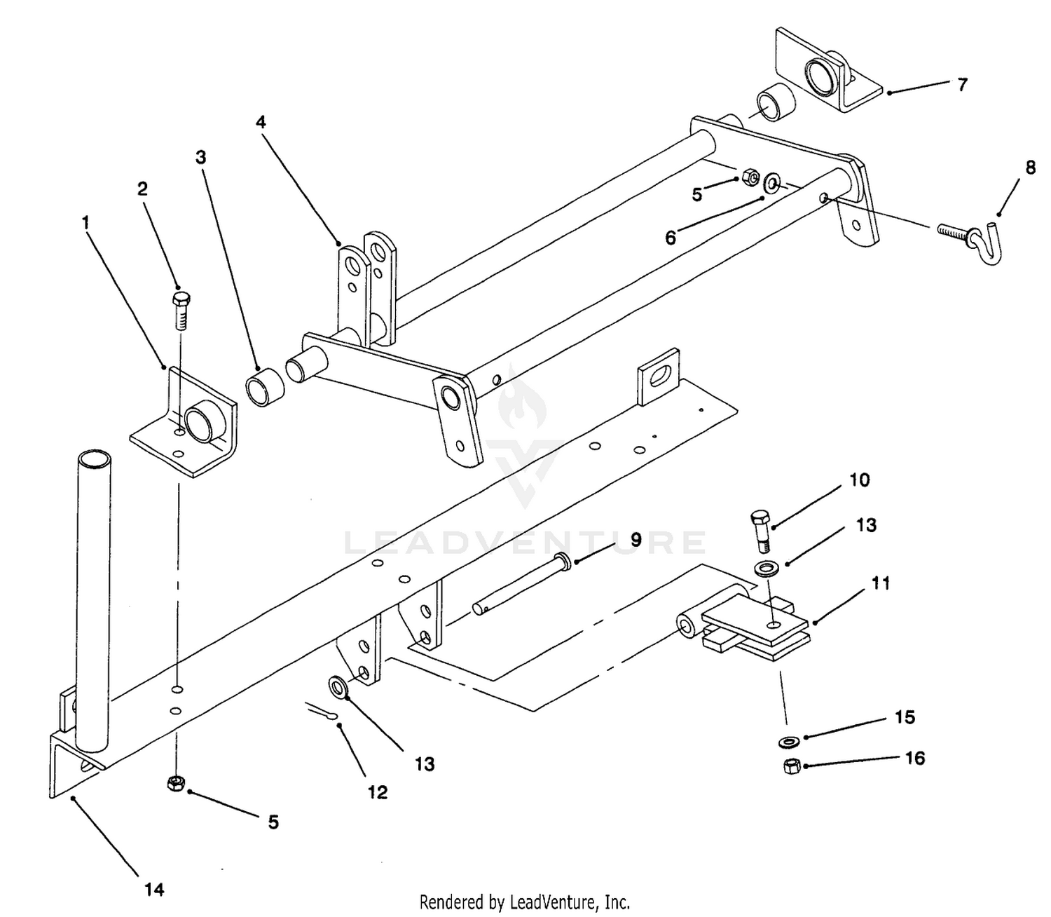 Hitch And Lift Arm Assembly