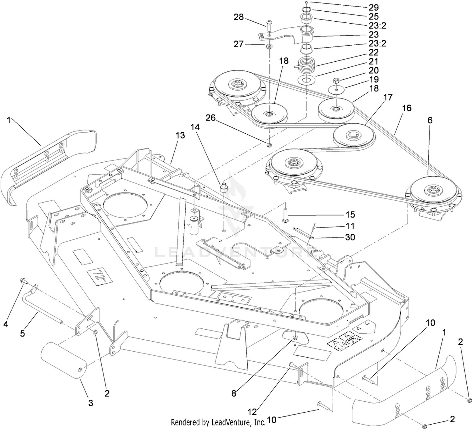 Roller, Belt and Pulley Assembly