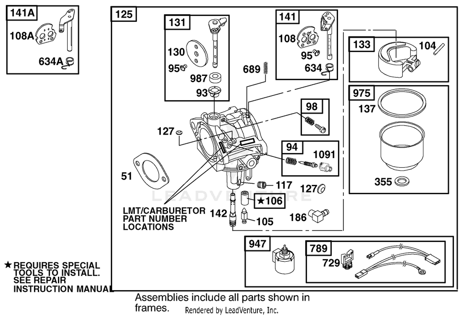 Engine Briggs  Stratton Model 312777-0128-E1 4