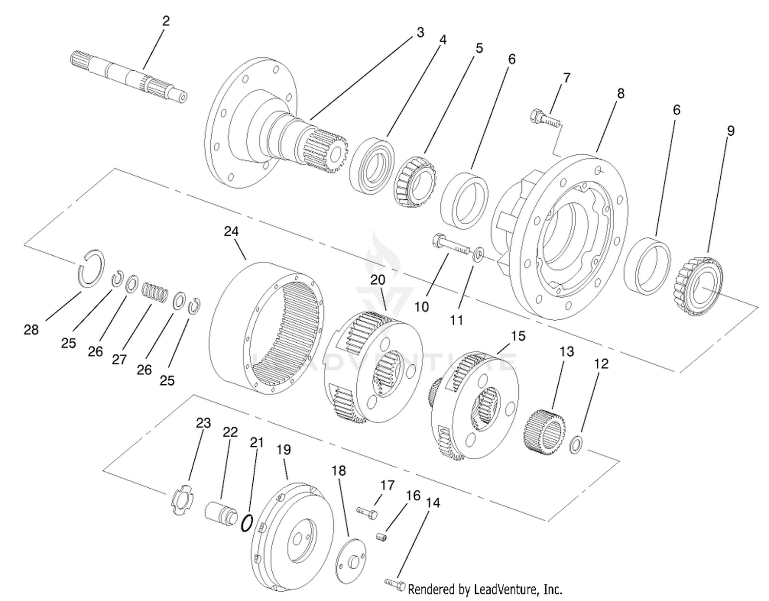 Planetary Gear Assembly No. 69-1730