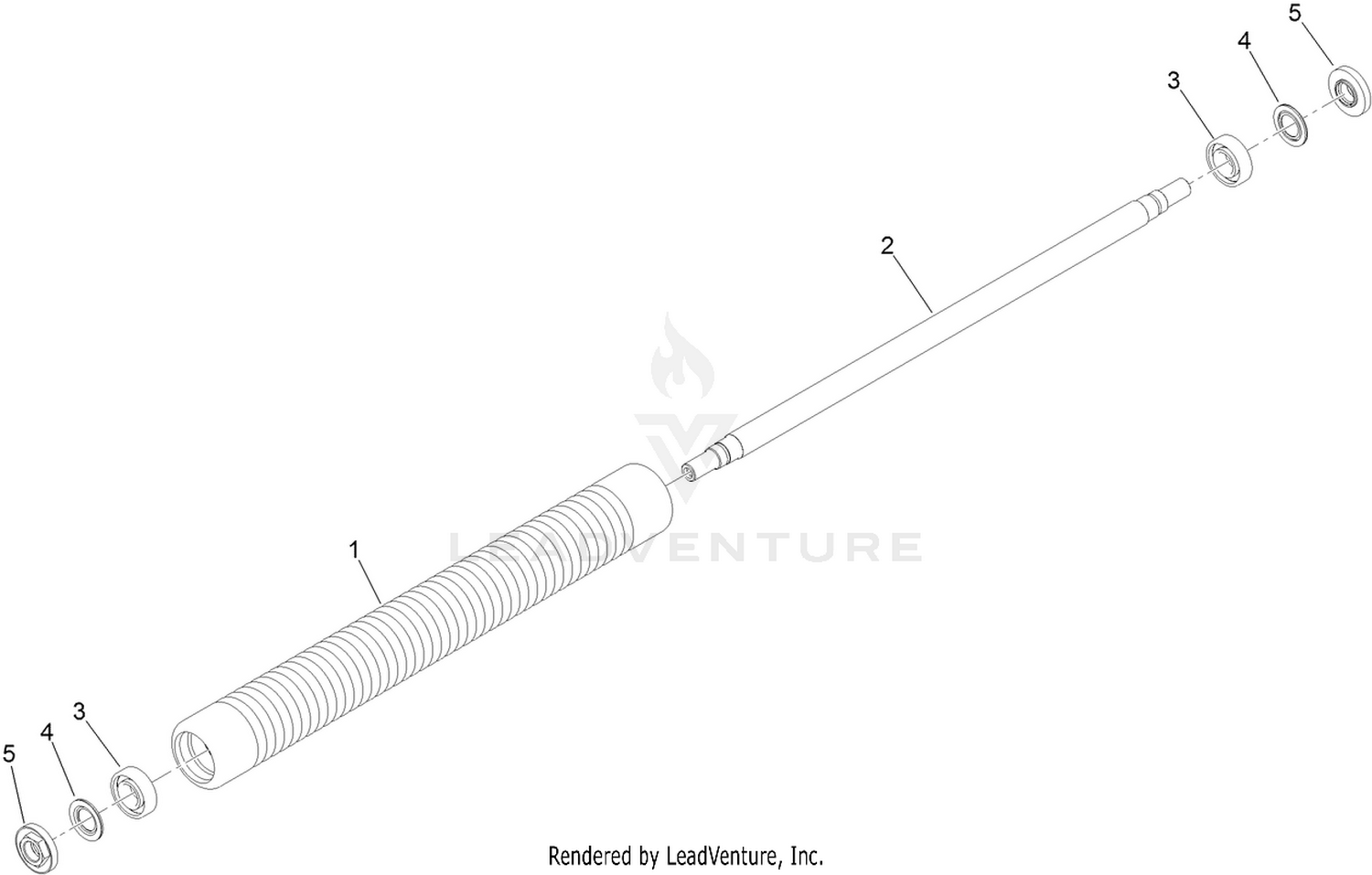 Extended Wiehle Roller Assembly No. 140-9214