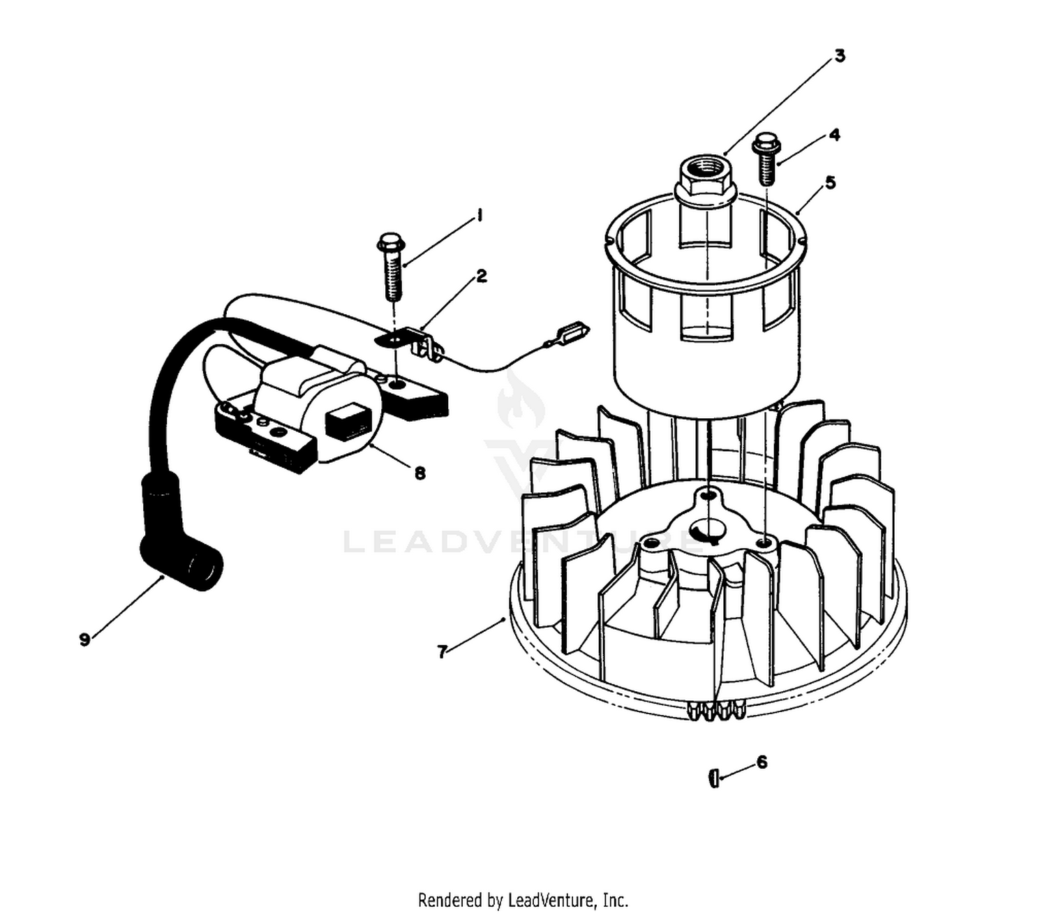 Magneto  Flywheel Assembly (model No. Vmh7)