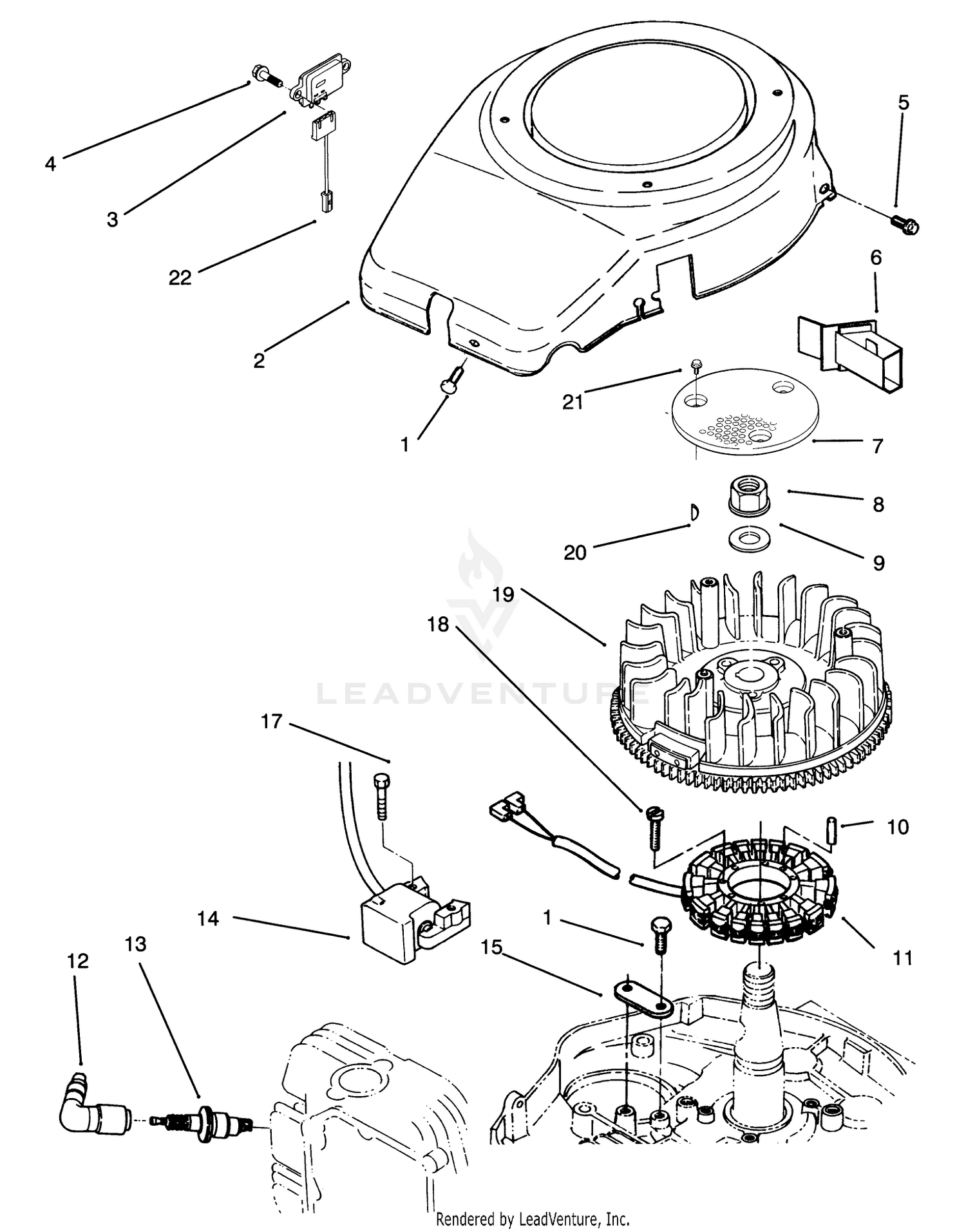 Blower Housing And Ignition Assembly