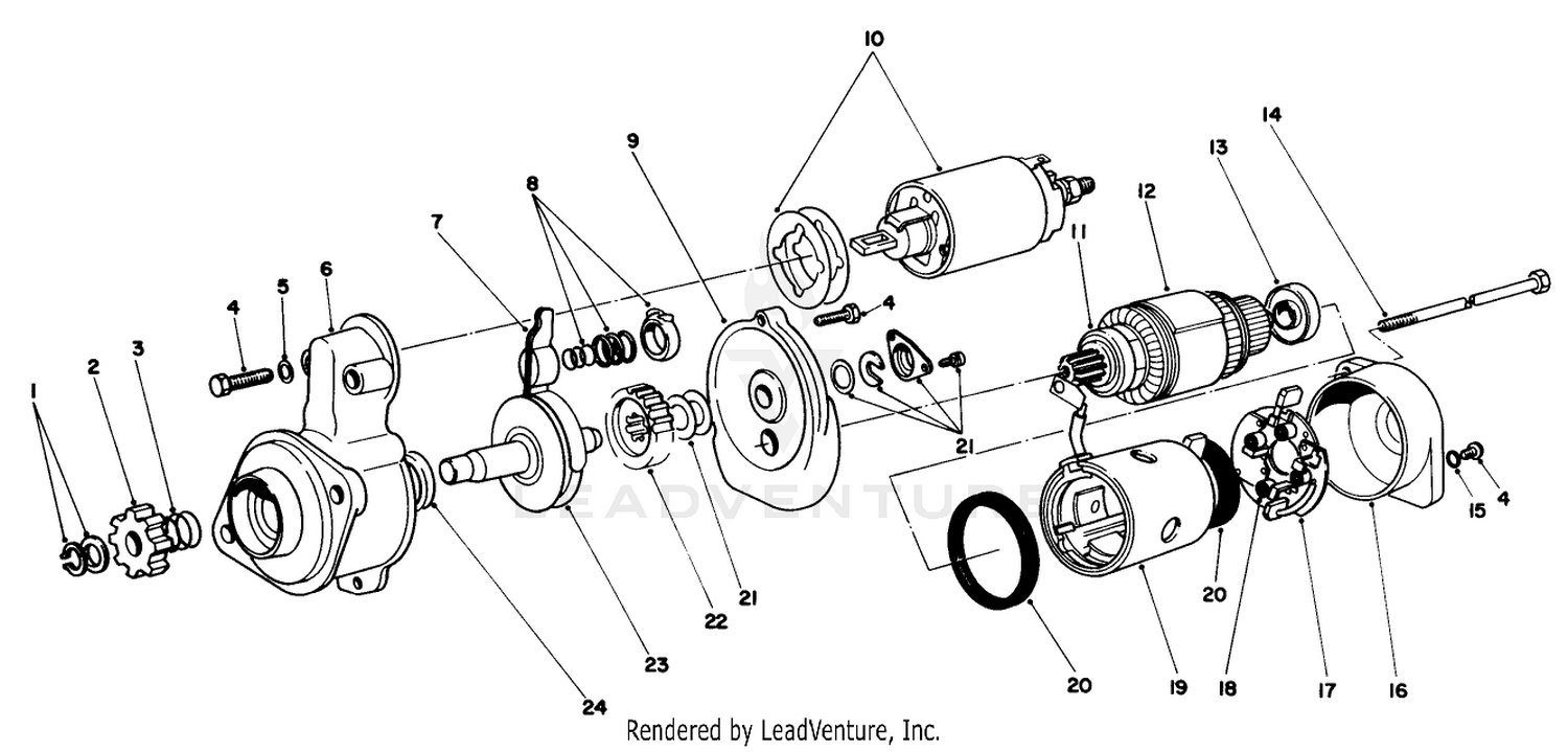 Starter Motor Assembly No. 51-7590