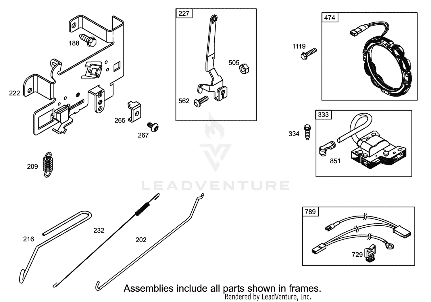 Governor Assembly Engine Briggs and Stratton Model 31F777-0123-E1