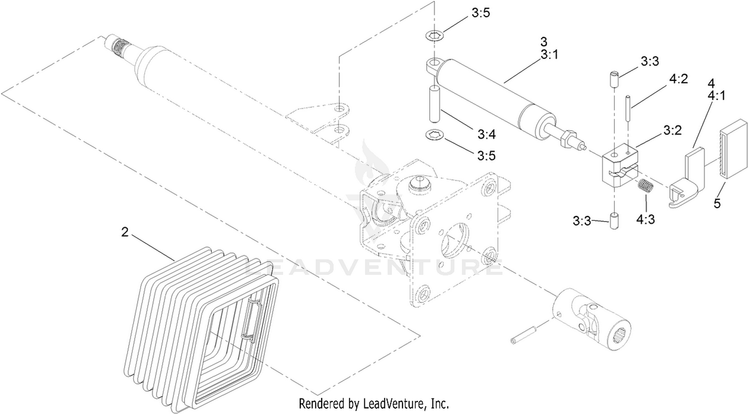 Steering Tilt Column Assembly No. 106-3622
