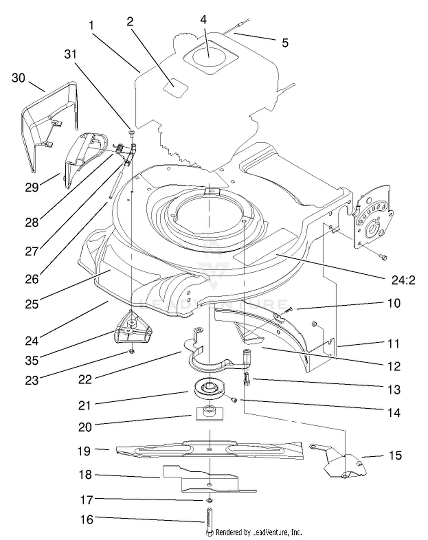 Engine And Blade Assembly