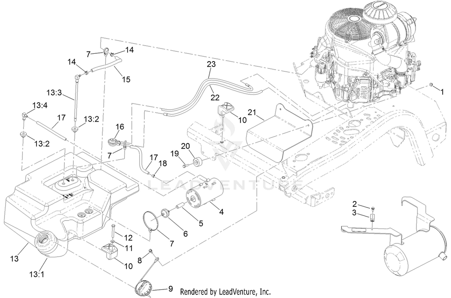 Fuel Tank and Emissions Recovery Assembly
