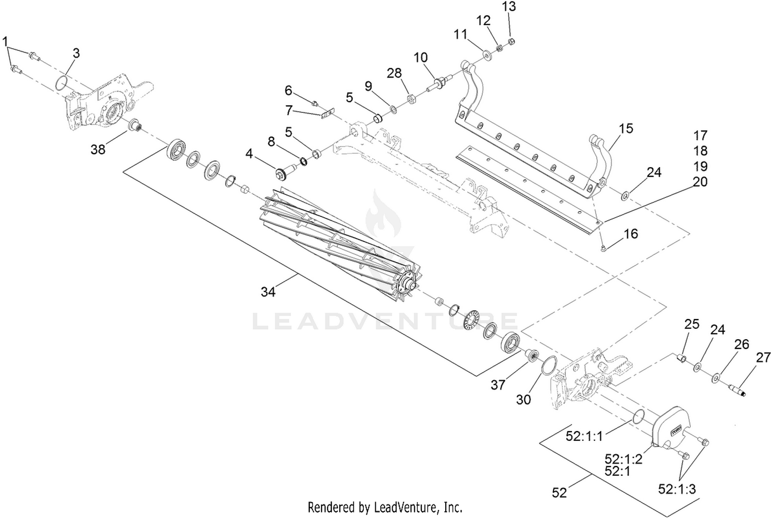 Reel and Bedbar Assembly