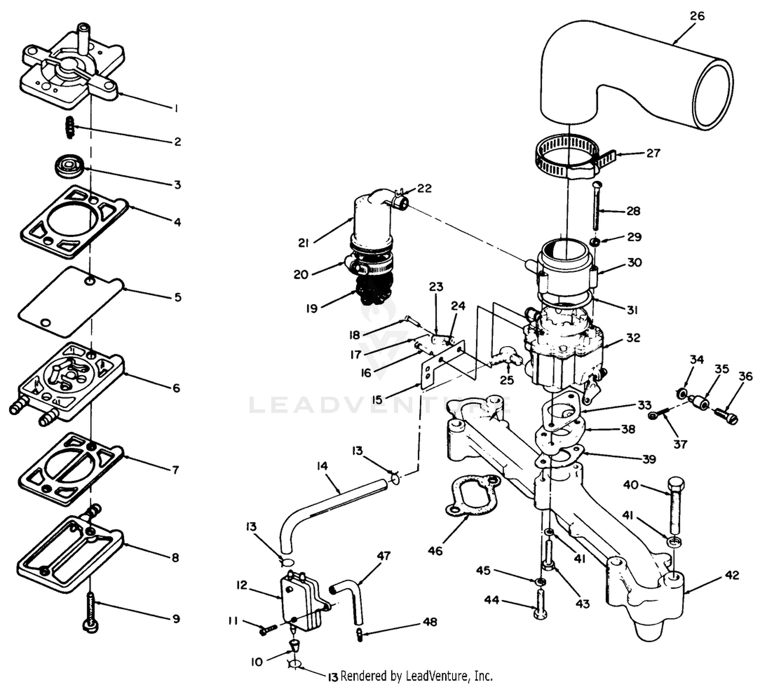 Engine Onan Model No. B48g-Ga020 Type No. 4139e Fuel System