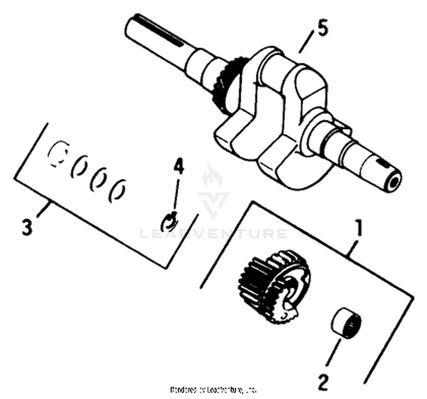 Engine Kohler Model No. K321s Spec. No. 60434 (continued) Crankshaft