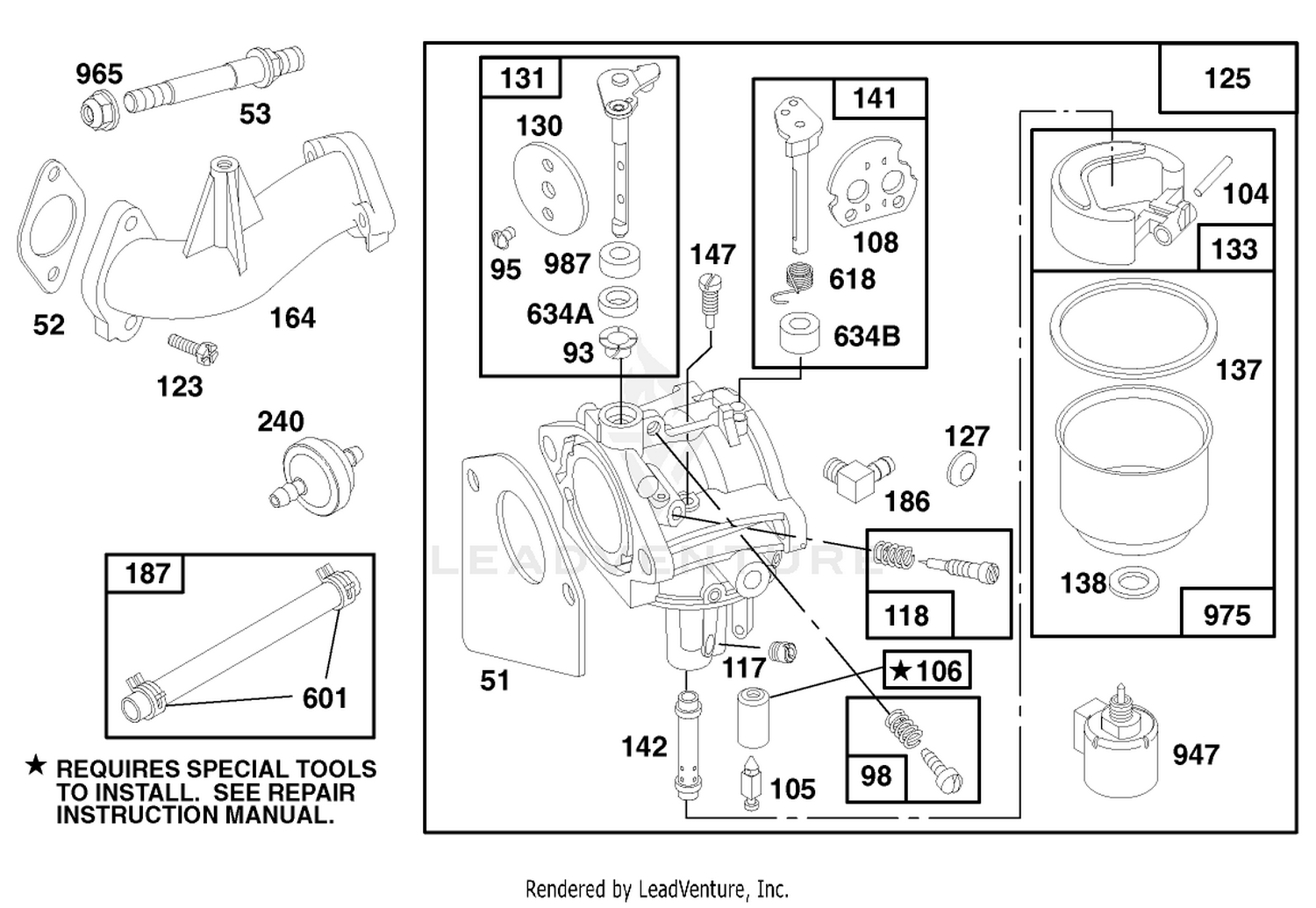 Engine Briggs  Stratton Model 28n777-0174-01 5