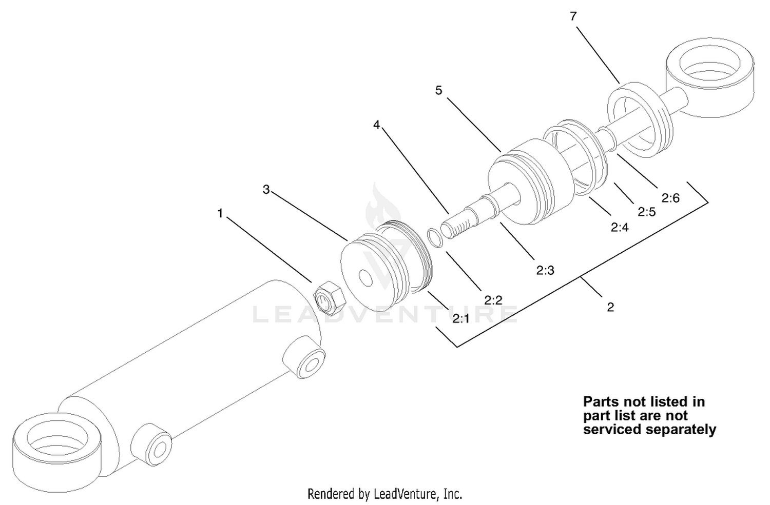 Hydraulic Cylinder Assembly No. 99-2415