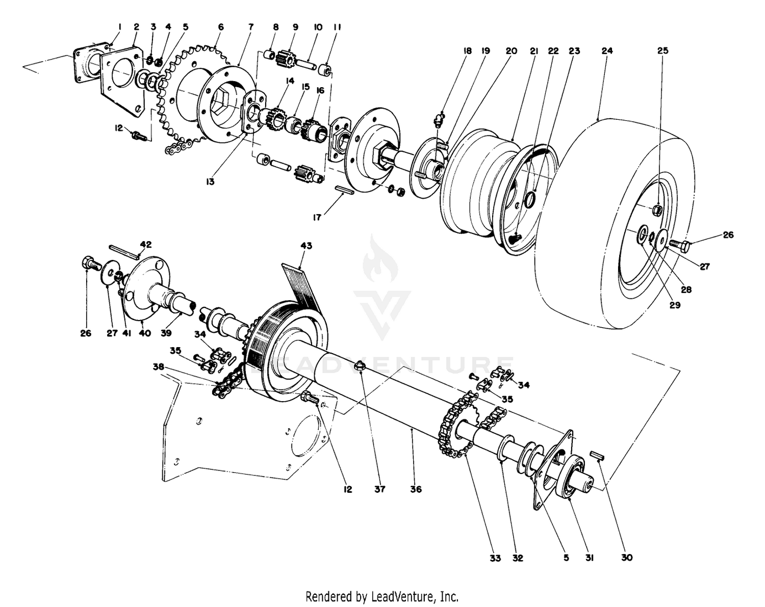 Axle  Drive Shaft Asembly