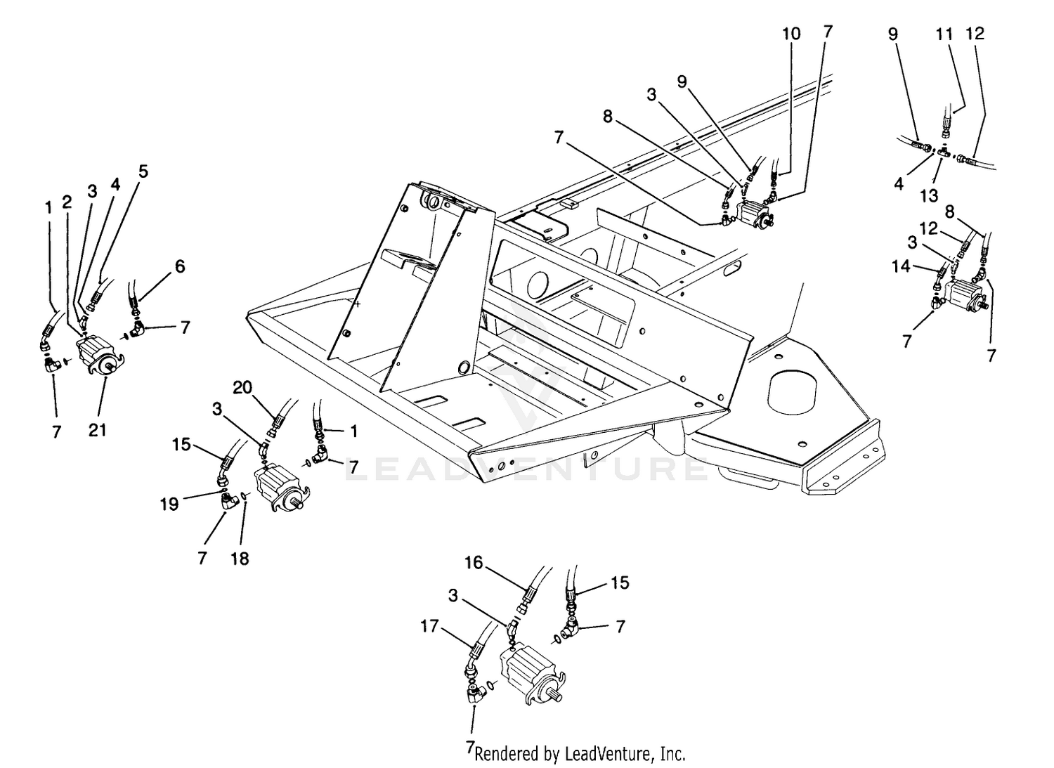 Cutting Unit Hydraulic Components