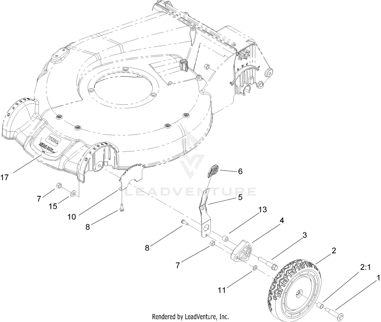 Height-of-Cut and Front Wheel Assembly