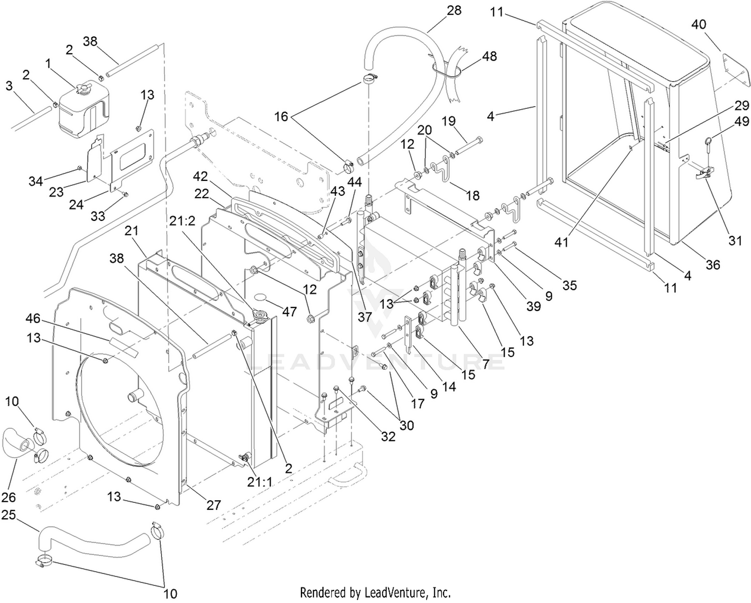Radiator and Hydraulic Cooler Assembly