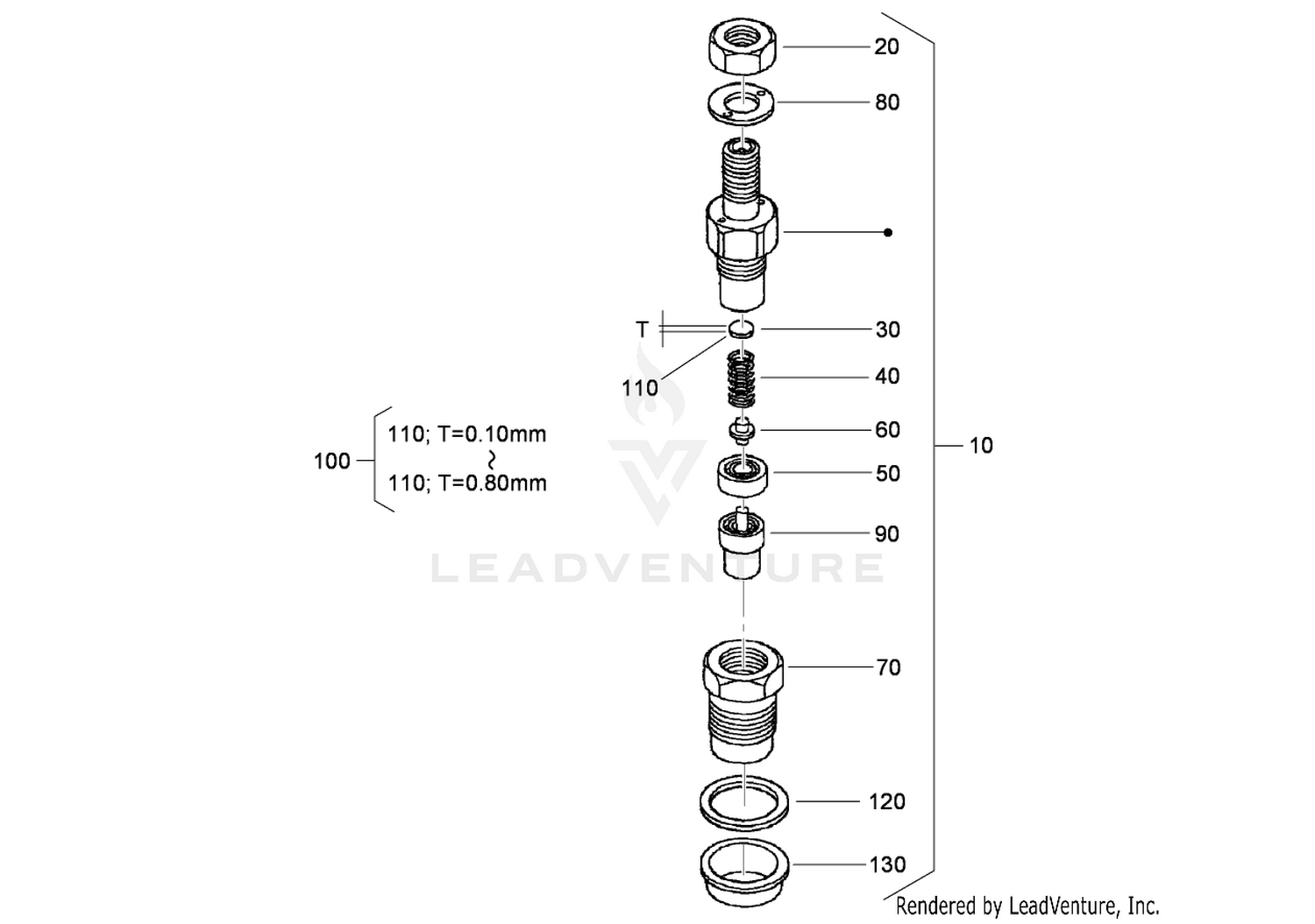 Nozzle Holder Component Assembly