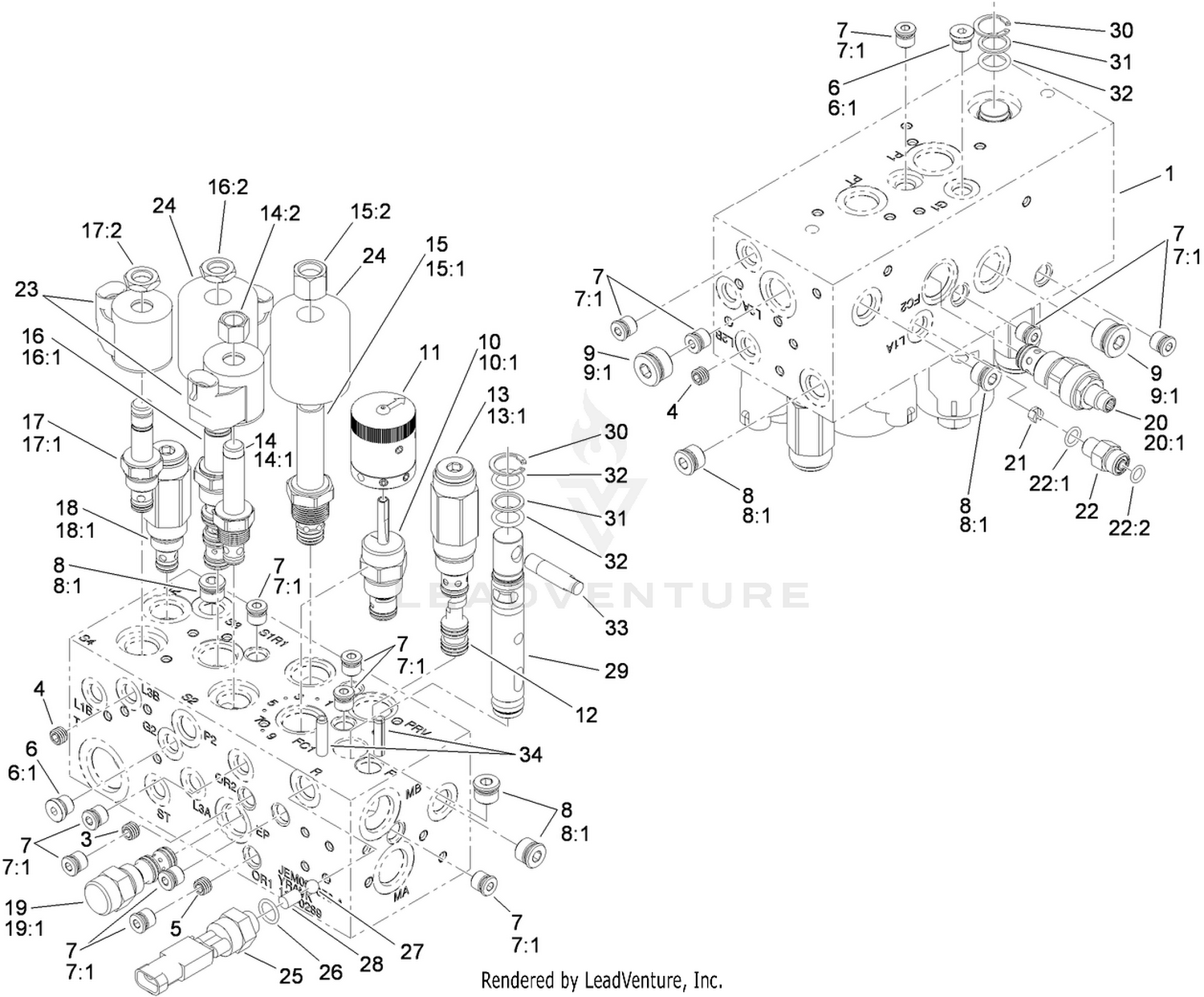 Hydraulic Manifold Assembly No. 112-0289