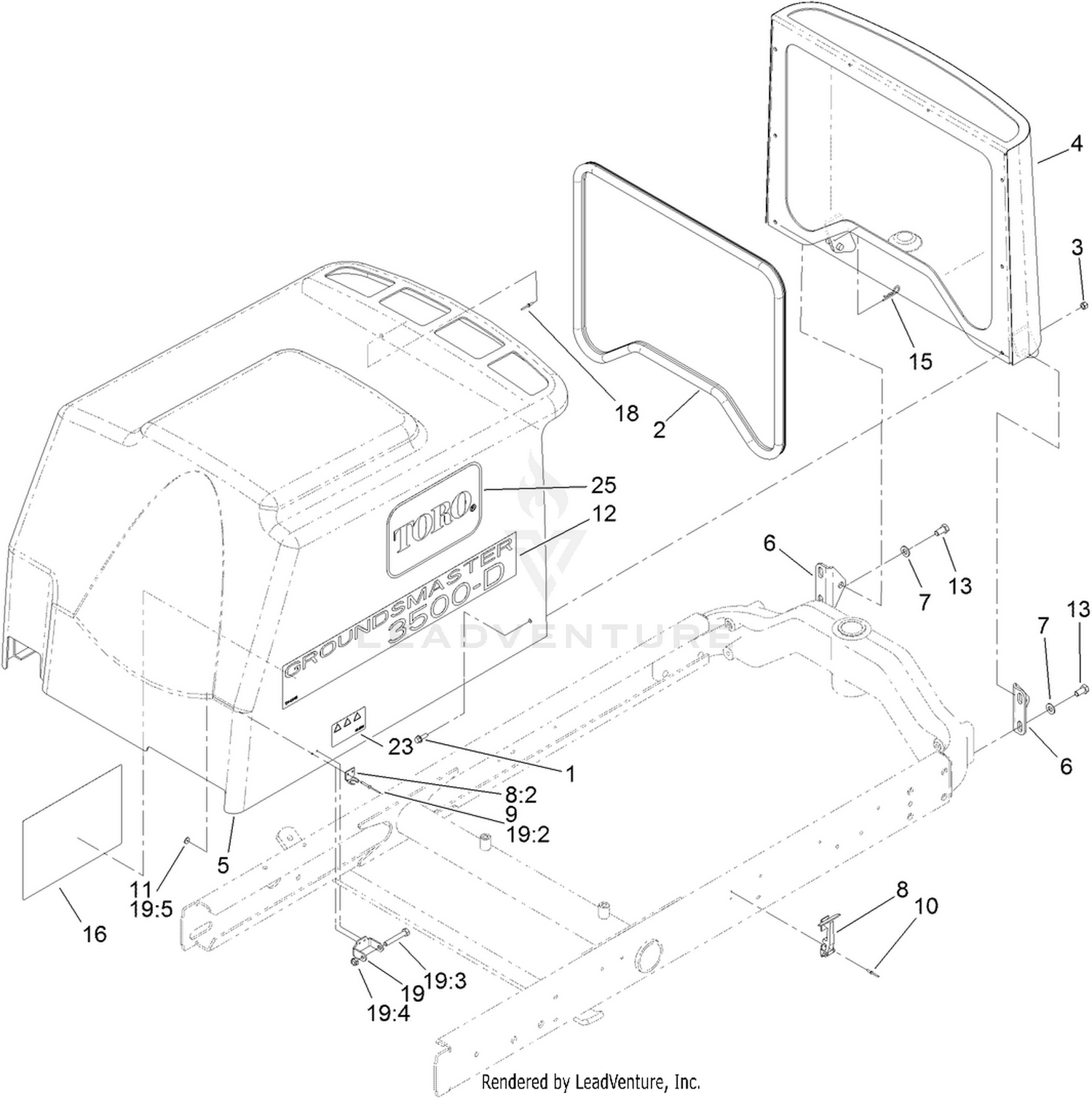 Hood and Screen Assembly