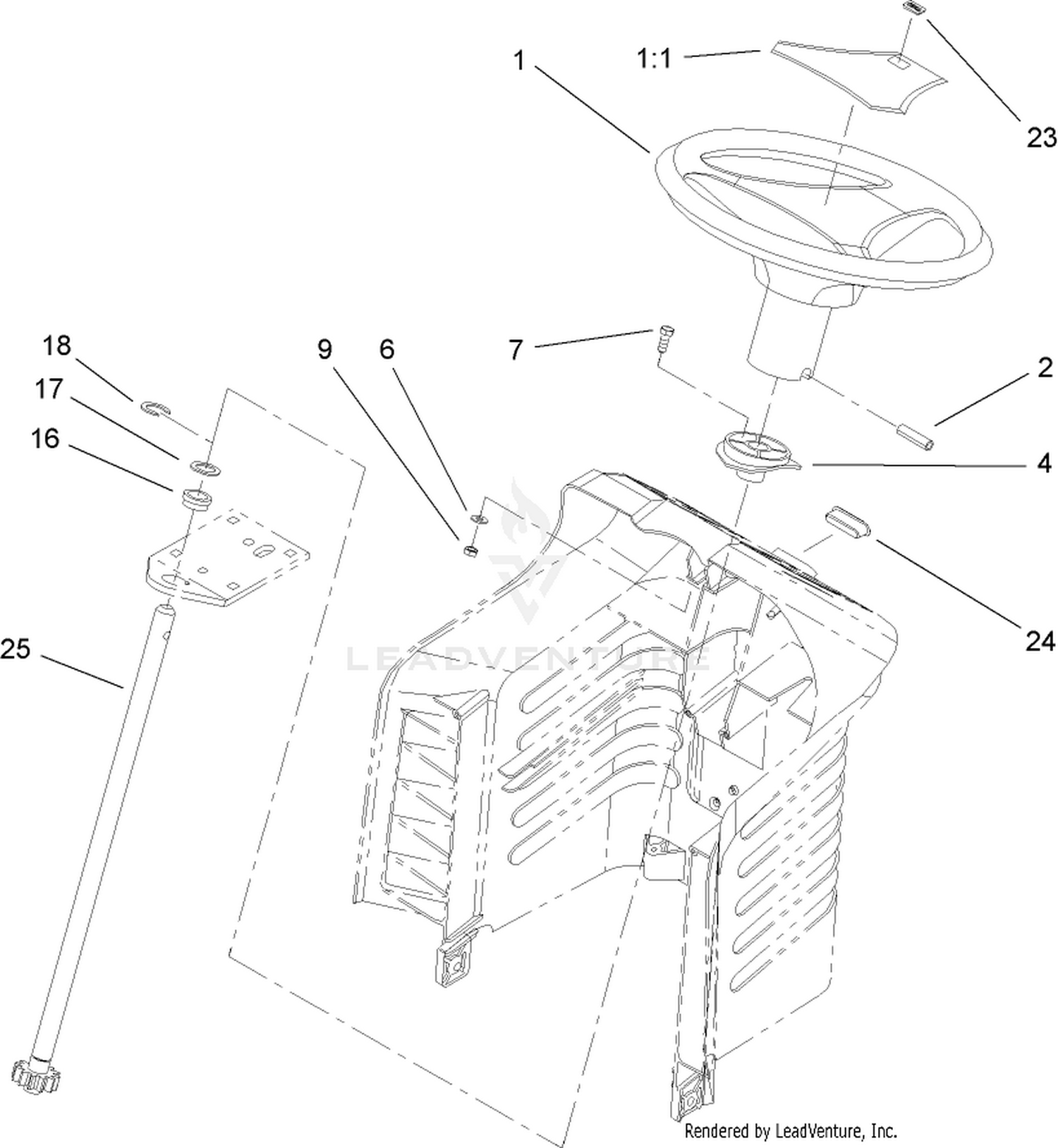 Fixed Steering Assembly
