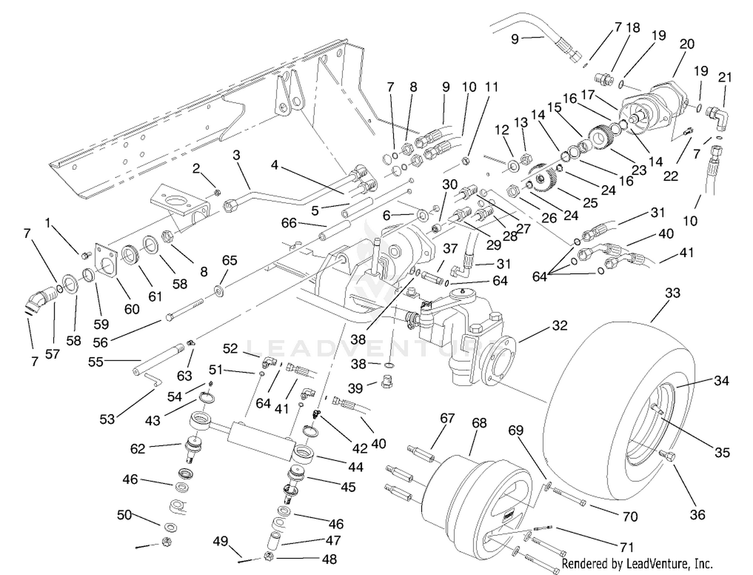 4-Wd Axle Assembly (model No. 03804)