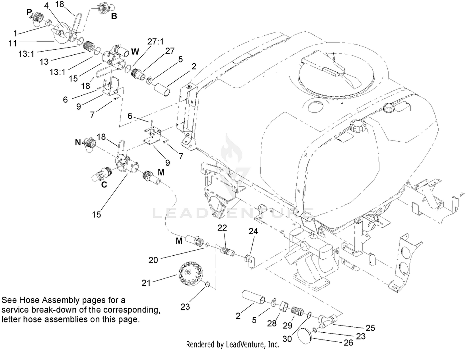 Sprayer Component Assembly No. 1