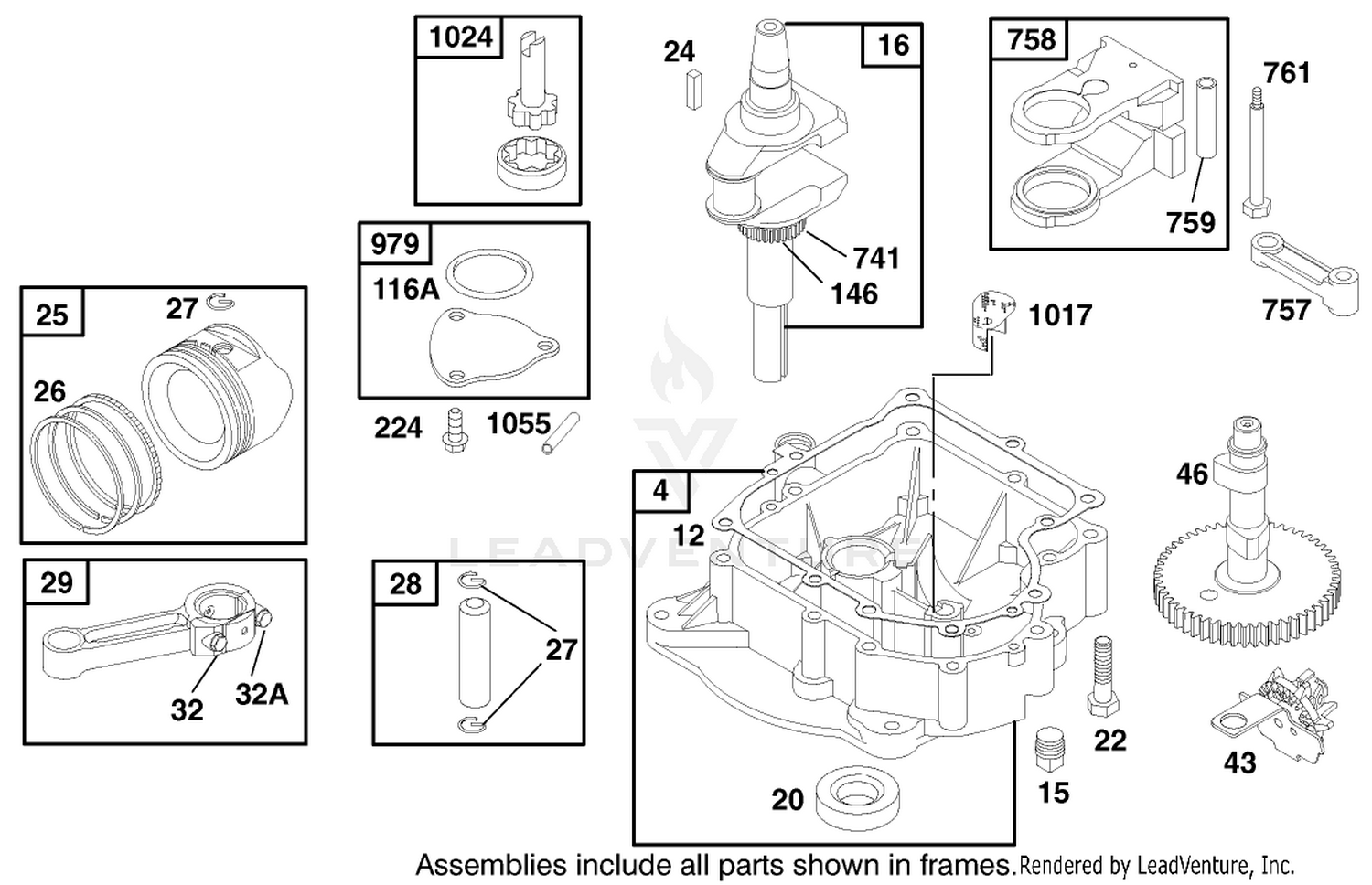 Engine Briggs  Stratton Model 28n777-1174-E1 3