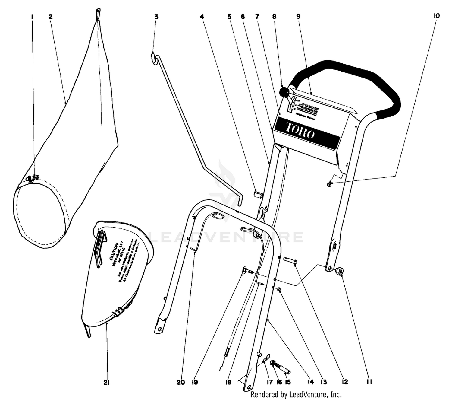Handle Assembly Model No. 21173
