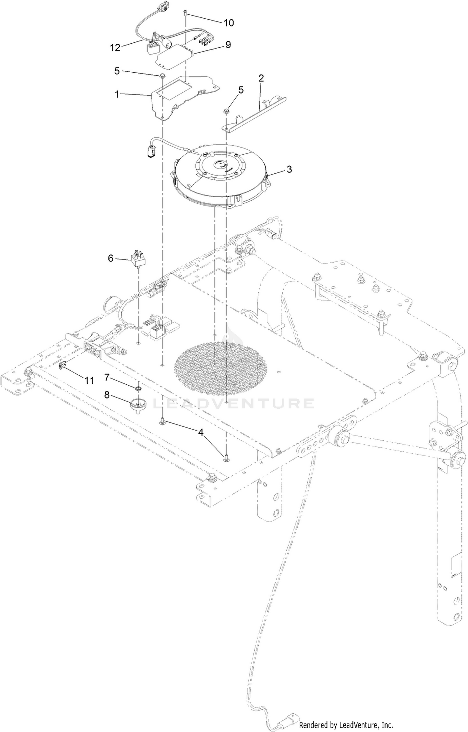 Groundsmaster 3280  Operator Cooling Fan Assembly