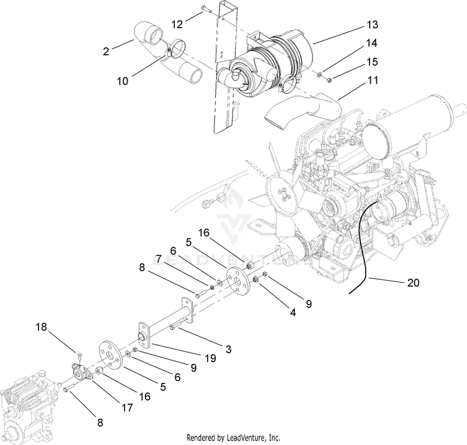 Air Cleaner and Drive Coupling Assembly