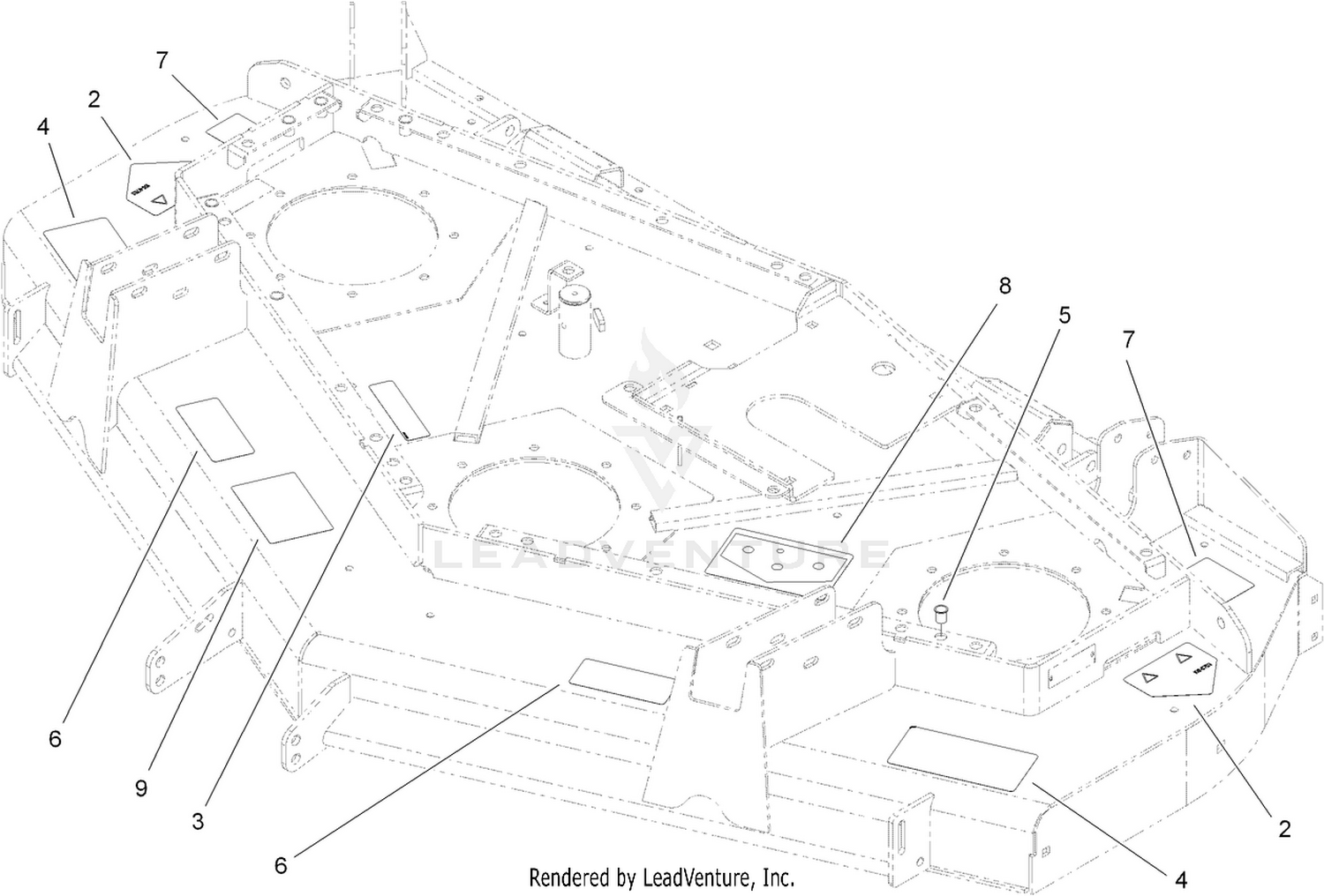 Deck and Decal Assembly No. 107-7261