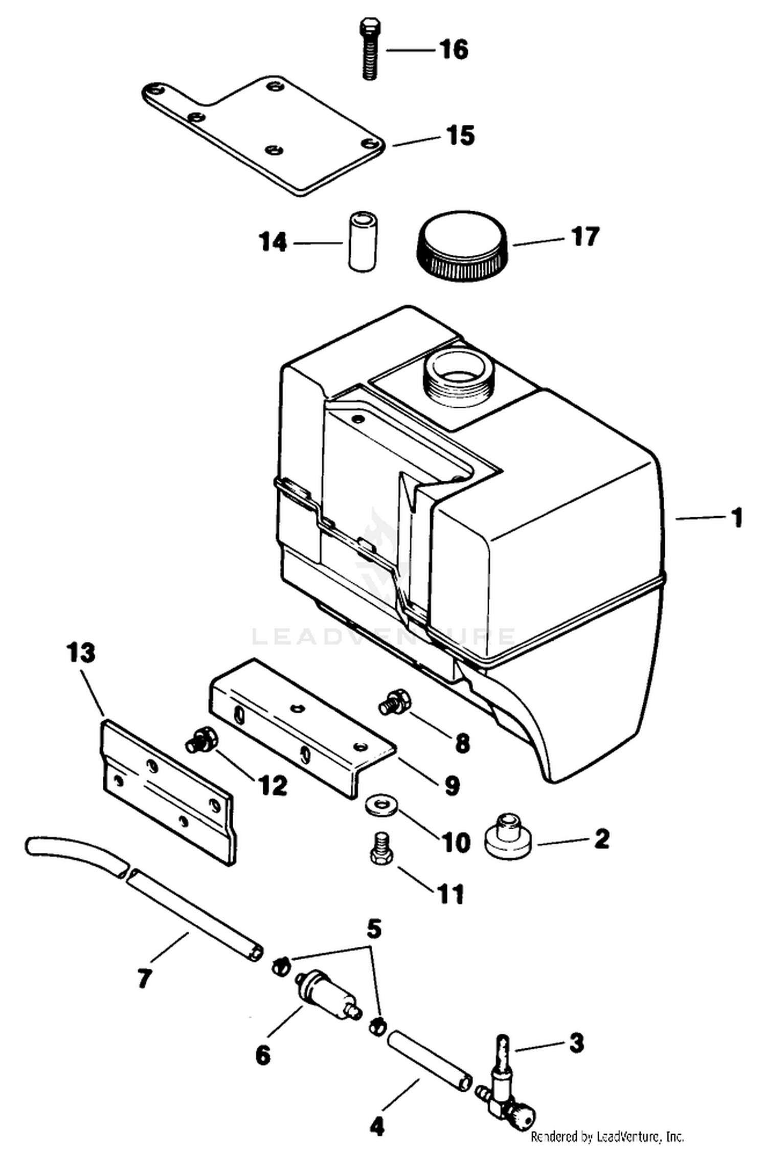 Fuel Tank-Engine Model No. M8t Type 301590