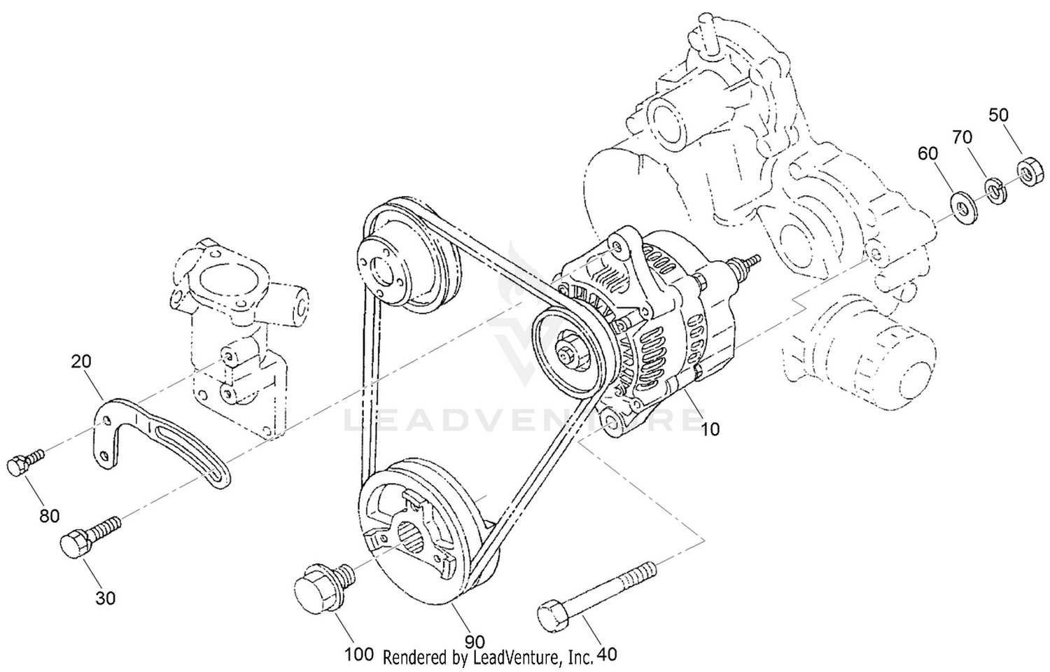 Alternator and Pulley Assembly