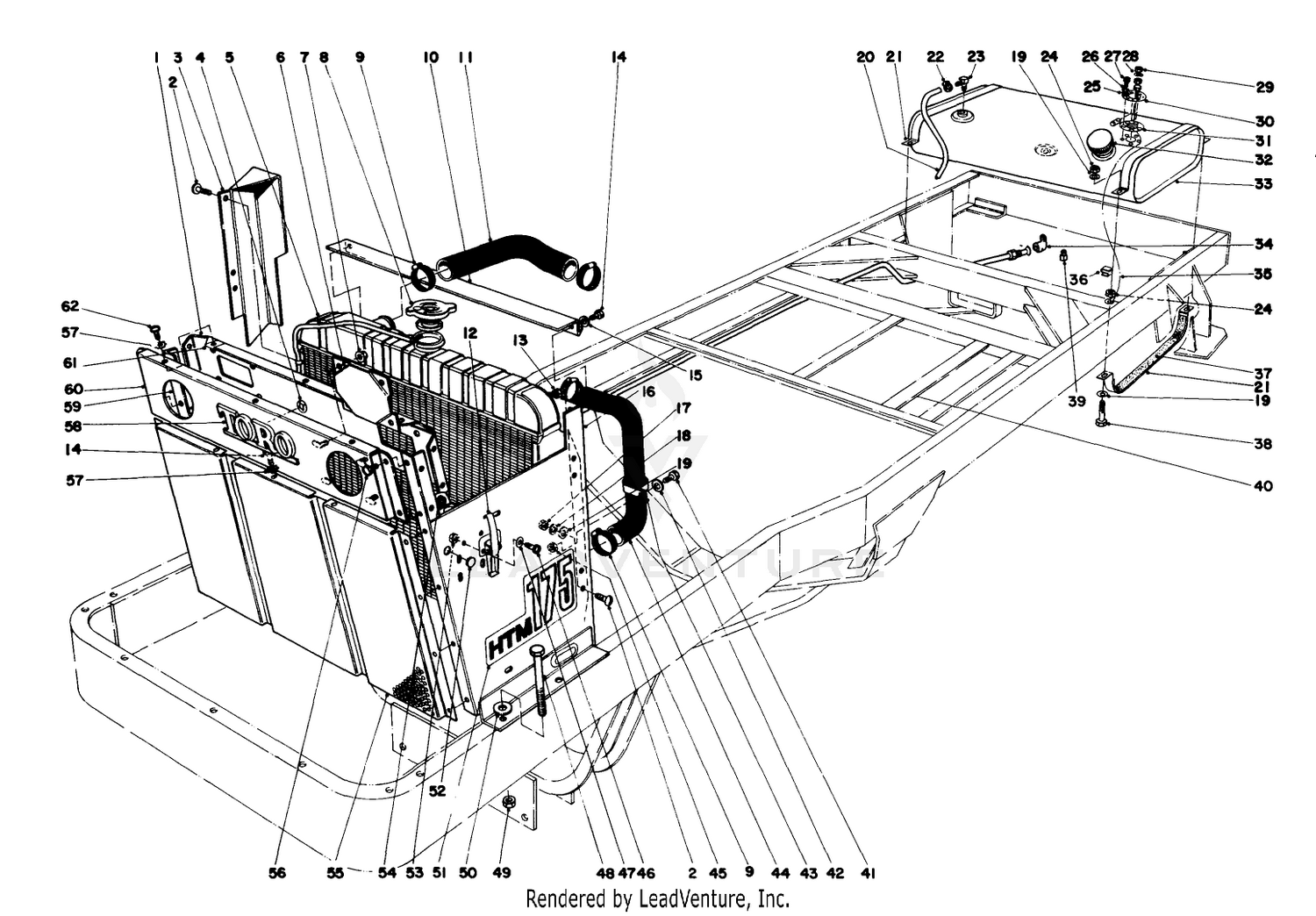 Radiator And Grille Assembly