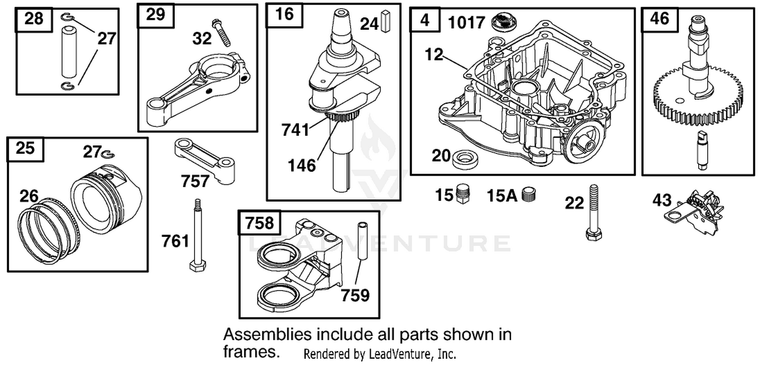 Engine Briggs  Stratton Model 312777-0128-E1 3