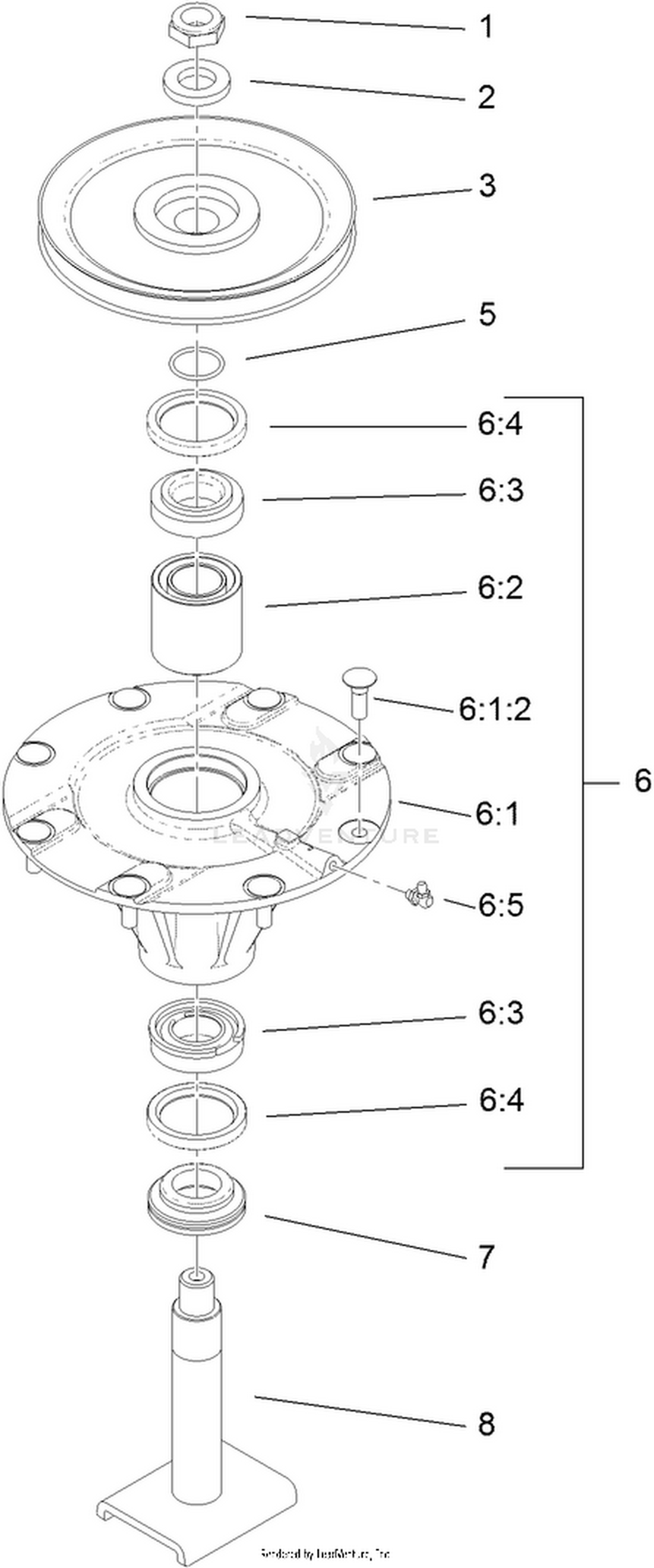 High Spindle Assembly No. 117-9233