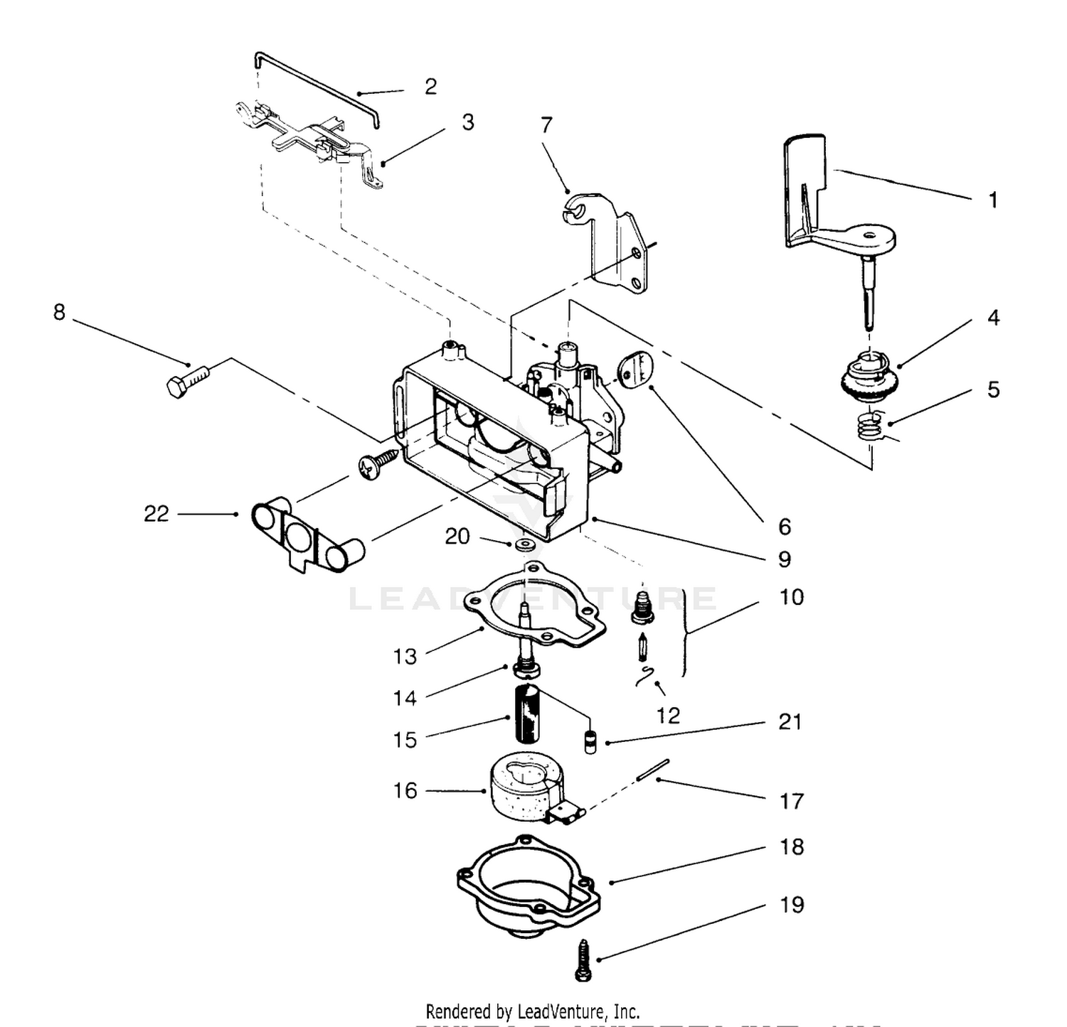 Carburetor Assembly (model No. 20442 Only)