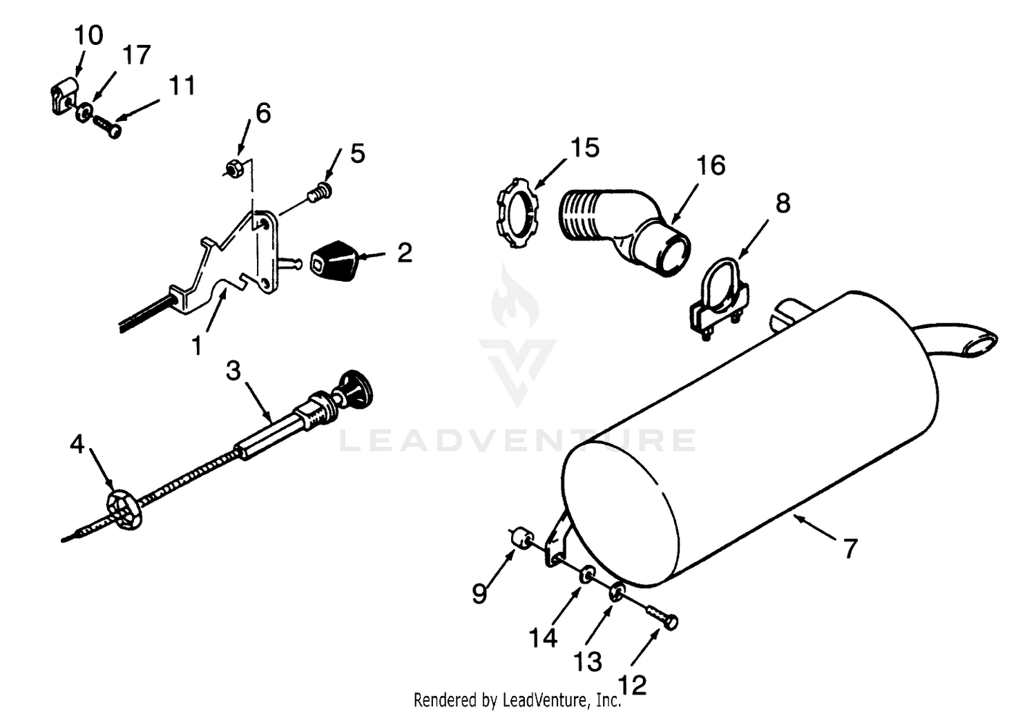 Throttle Choke And Exhaust