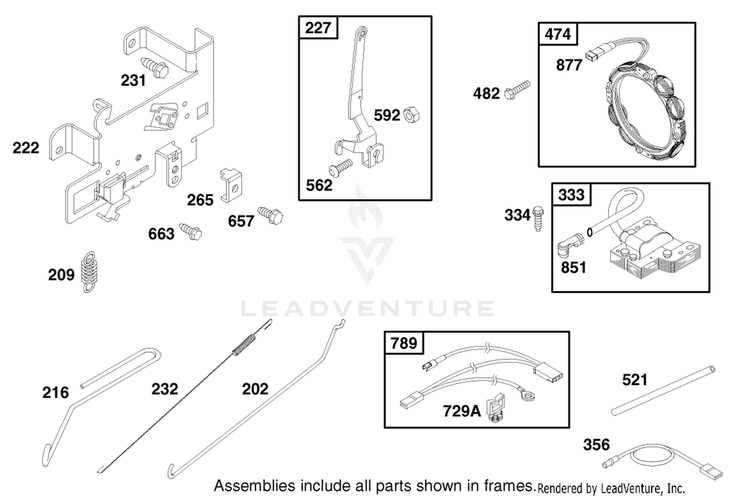 Engine Briggs  Stratton Model 28q777-0690-E1 6